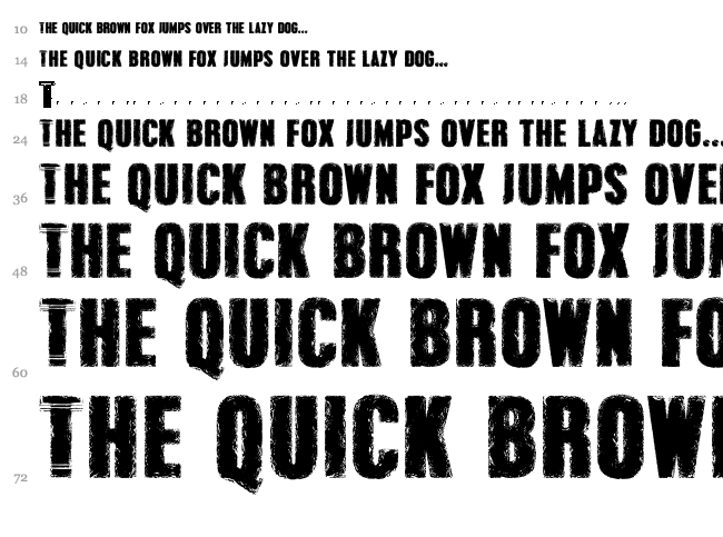 Grunge Overlords font waterfall